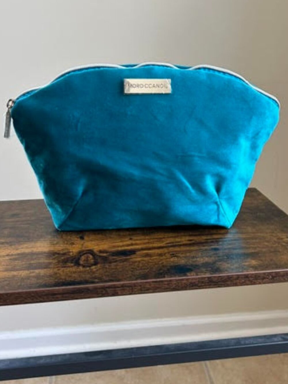 Moroccanoil Velour Cosmetic Makeup Travel Bag 12” x 9.5”